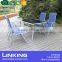 outdoor adjustable texitlene garden chair and table set