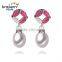 Wholesale fancy fashion white pearl earrings AAA 8-9mm drop pearl earring
