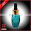 Hair care Argan oil orange thick wall PET plastic dropper bottle