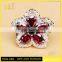 Jingli jewelry Red Stone Flower Shaped Ring Women (YJ-850)