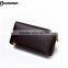hot sale stylish men clutch bag leather money clip wallet with double zipper