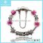 Lucky Pink Bead Charm 925 Sterling Silver Bracelet Bracelet Jewelry