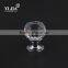 zinc alloy chrome plate furniture glass crystal knobs for cabinets