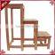 3pcs/lot Solid wood Folding chair Folding ladder WK5661