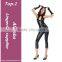 Best selling hot black romper cropped trousers open bust sexy leather catwoman costume