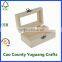Plain Unfinished Solid Wood Jewelry Boxes With Glass Lid Packaging Jewelry Gift Box With Clear Lid