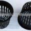 food grade plastic 4" plastic net pots hydroponic plant pots for green house
