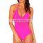 2017 wholesale fashion one -piece swimwear with tassels