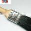 Wall paint brush with wooden handle