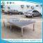 6 square legs portable stage , concert stage , aluminum event stage 4ft x 8ft