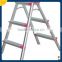 Aluminum multipurpose ladder with hinge in aluminium ladder