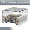 KD236C Fashion marble glass coffee table sets little square coffee table