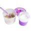 Two in One Take It To Go Container Milk Cereal Snack Healthy Eat Meal Box