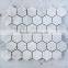 MM-CV261 Gold supplier customized flooring natural stone asian statuary hexagon marble mosaics tiles