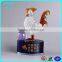 Crystal rabbit model with base personalizs lwords for twelve Chinese zodiac signs