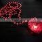 4th of July decoration customized flag printed heart pedant beads flashing necklace independence day