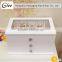 Graceful trendy popular, new style custom polished unfinished wooden jewelry box wholesale