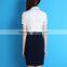 Ladies dress short sleeved uniform fashion stylish shirt suit office ladies airline stewardess uniforms customized clothes