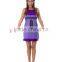 Women's Purple Crayon Fancy Dress Costume