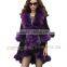 CX-B-P-45A Latest New Design Cashmere And Fox Fur Trim Cape