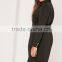 Plus Size Satin Button Through Belted Shirt Dress Rayon Black Long Sleeve Shirt Dress