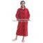 China Fashion red color girl sleepwear bathrobe set