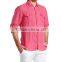 men's linen shirts new design long sleeve two pockets fashionable men shirts