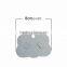 Paper Jewelry Display Card Cloud Gray 8cm(3 1/8") x 6cm(2 3/8"), 1 Piece
