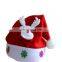 Hot sale custom plush unisex cute funny christmas hat for adults children