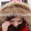 Best Seller Women's Large Raccoon Fur Collar Scarf Shawl Winter Neck Warmer