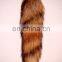 Fashion Big Size Genuine Red Fox Tail Keychain Fur Tassel Bag Tag Charm Keyring