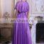 Amazing design Bat sleeve pruple cocktail dress for fat women