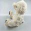 12 inches cream white plush teddy bear with soft plush fabric plush baby bear toy