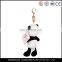 Factory direct sell lovely and soft 12cm plush panda toy keychain