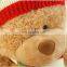 Teddy bear with scarf fluffy plush custom cute toy gift