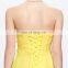 Grace Karin Strapless Sweetheart Long Chiffon Cheap Yellow Prom Dress Patterns CL6002