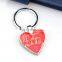 Novelty Blank Heart Shaped Key Ring Custom Maker Metal Stand Car Name