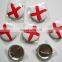 round metal pin button 58mm