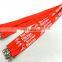customized wholesale black polyester cheap plain lanyard