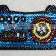 Blue color camera design sequin patches for blouses