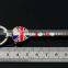 Custom made oval metal keychain for London tourist souvenir gift