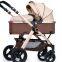 3 in 1 Baby Buggy Luxury Baby Pushchair with Big Wheels