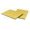 Alucoone grossy yellow decorative fireproof aluminum composite panel