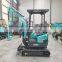 hydraulic 1.6 t 1.8 t small crawler mini excavator with competitive prices