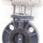 Electric dn100 12V PVC Stainless steel wafer actuator butterfly valve
