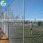 Plastic vinyl coated diamond chain link mesh fence with post