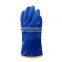 Low price wholesale custom winter blue cold resistant pvc work gloves