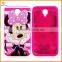 china supplier cute cartoon silicone back cover case for alcatel OT6037