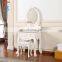 Bedroom Wood Furniture Vanity Dressing Table White Makeup Tocador Dresser With Mirror