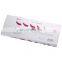 Slide open 6 pcs pack paper card lining cosmetic lip makeup batch paper package gift set packaging box for lipstick tube